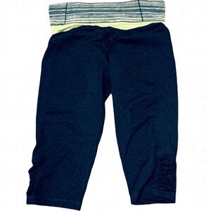 Women’s Calvin Klein Performance Athletic Pants Yoga, Size Med, Black Neon Green